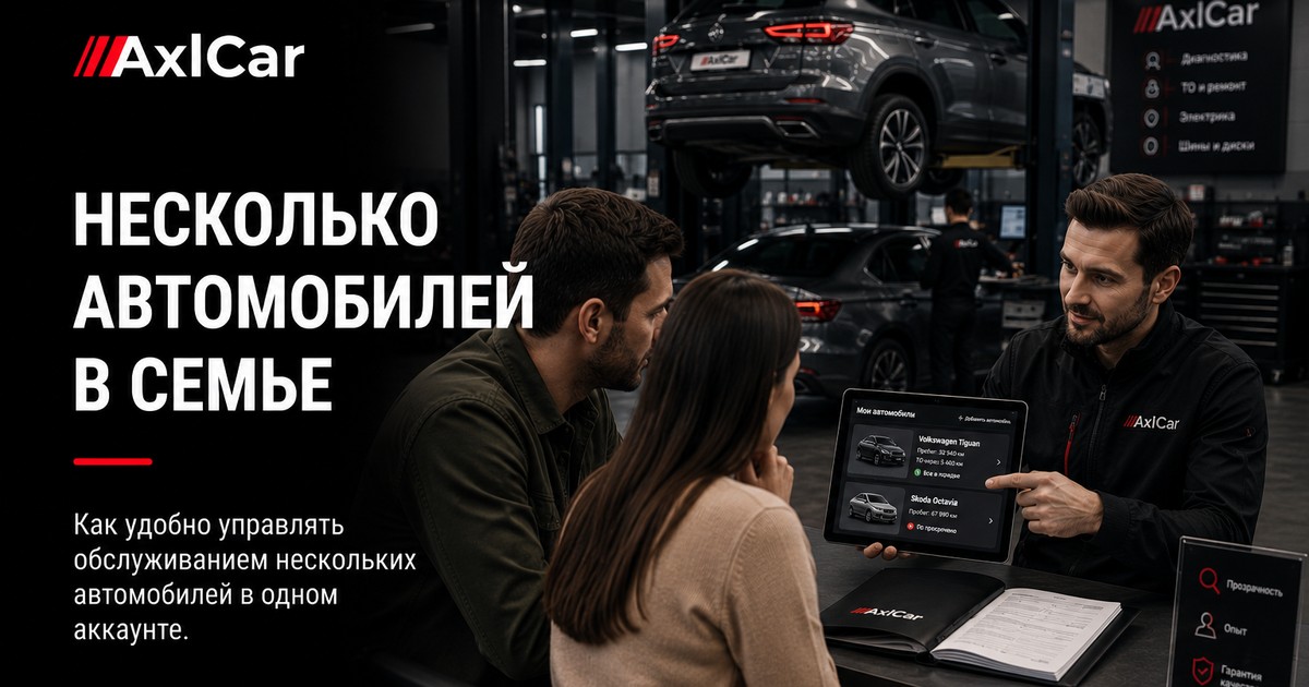 Как вести историю нескольких автомобилей в одной семье